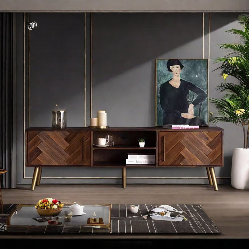 Retro simple light luxury TV cabinet