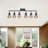 Matte Black Ceiling Mount Track Lighting 6-Light E26 for Kitchen
