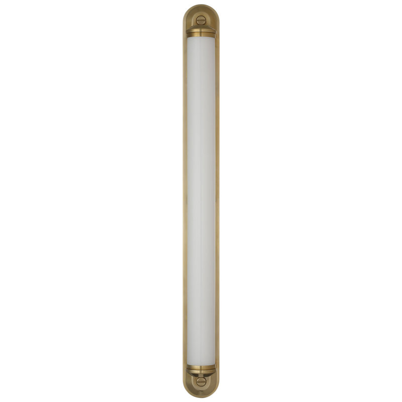Ralph Lauren Belgrave 32" Linear Bath Light, 32" H x 3" W x 3.75" D, Natural Brass, 2100 W