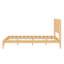 Lit plateforme en bois de bambou de style Mid-Century avec support en lattes de bois-471217787-471217782