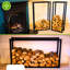 60cm W Metal Log Rack