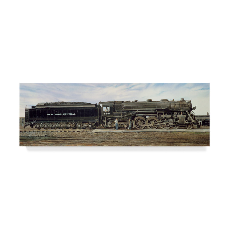 "Jack Wemp N Y central Hudson", reproduction d’art sur toile, H 10 po x l 32 po x P 2 po
