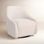 Levi Boucle Swivel Barrel Chair-1966005566