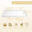 Base de douche 32 po x 60 po Base de douche blanche Drain à droite