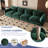 Cath 4-Seat Chenille Fabric Upholstered Sectional Sofa-748750778
