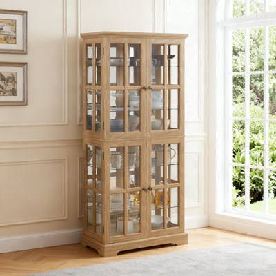 Vitrine lumineuse avec tablettes réglables 