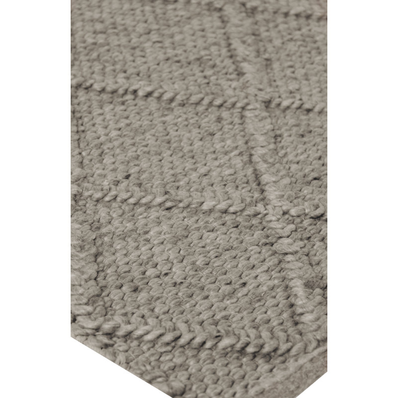 Brentwood Geometric Handmade Wool Area Rug, Brown, Rectangle 17' x 20'