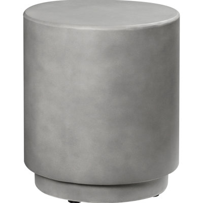 Grey Concrete Side Table, With Stable Feet For Indoor Outdoor Settings Gray Adjustable Versatile Use