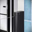 Porte de douche pivotante semi-sans cadre 30 po x 76 po avec quincaillerie en verre trempé transparent noir mat 1/4 po Alento-118106097