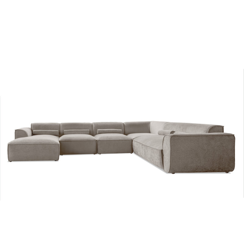 Flex Felix 8 Seater Corner Sofa , Dark Beige, Right Hand Facing