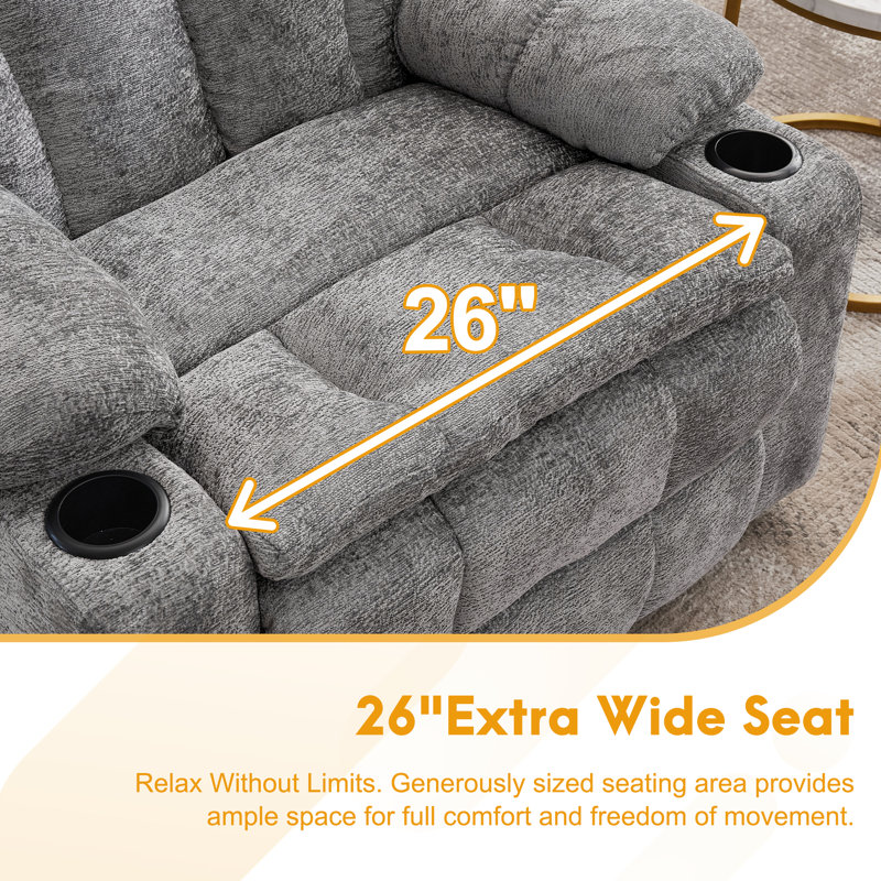 Power Lift Recliner For Elderly With Adjustable Headrest, Oversized Dual Motor Lift Recliner Chairs With Massage And Heat, Electric Lift Chair With Store Boxes