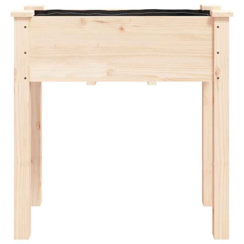 Ludington Wood Planter Box, 71cm H x 76cm W x 37cm D, Natural