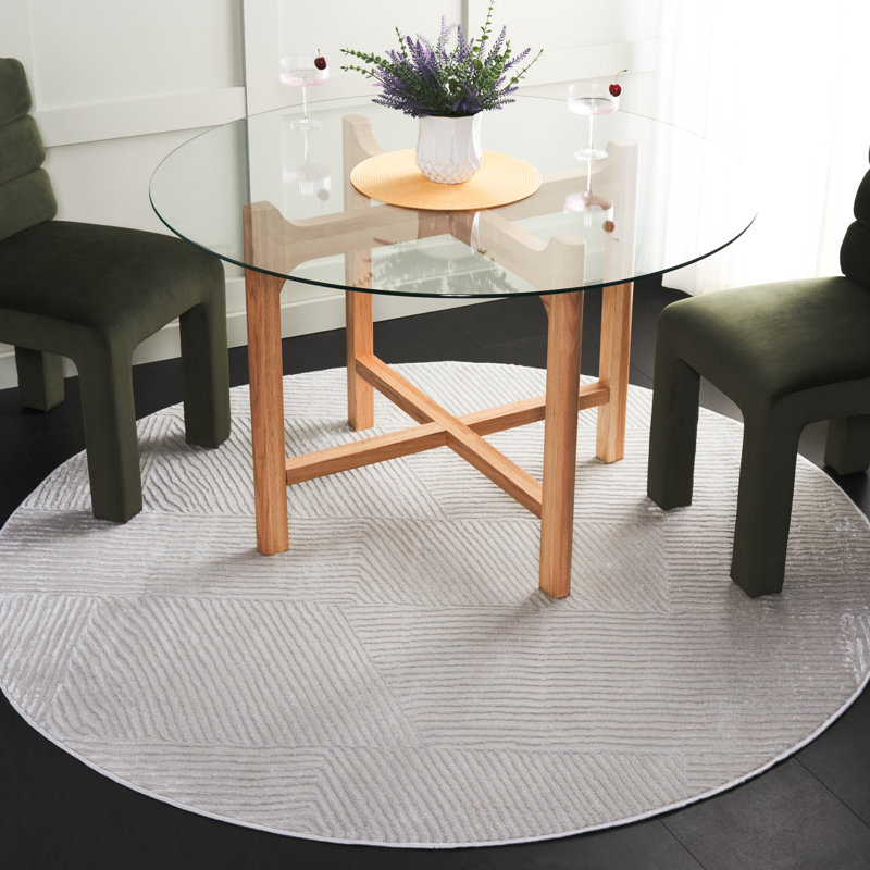 Saylor 100 Performance Geometric Rug, Round 6'3"