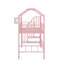 Twin Metal Loft Bed With Roof Design And A Storage Box-1089443920