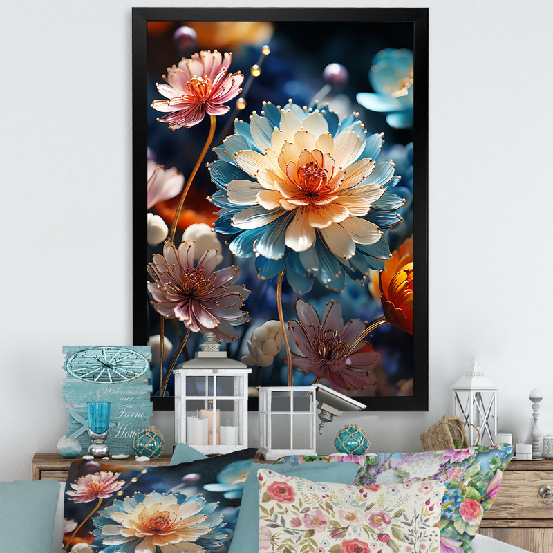 Orava Meadow II sur toile, Cadre photo noir, H 20 po x l 12 po x P 1 po
