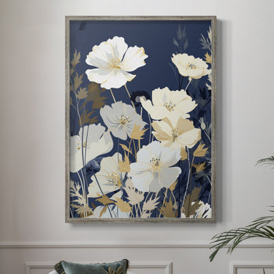 Reproduction encadrée FLORAL Series CCCCLIV - bois massif