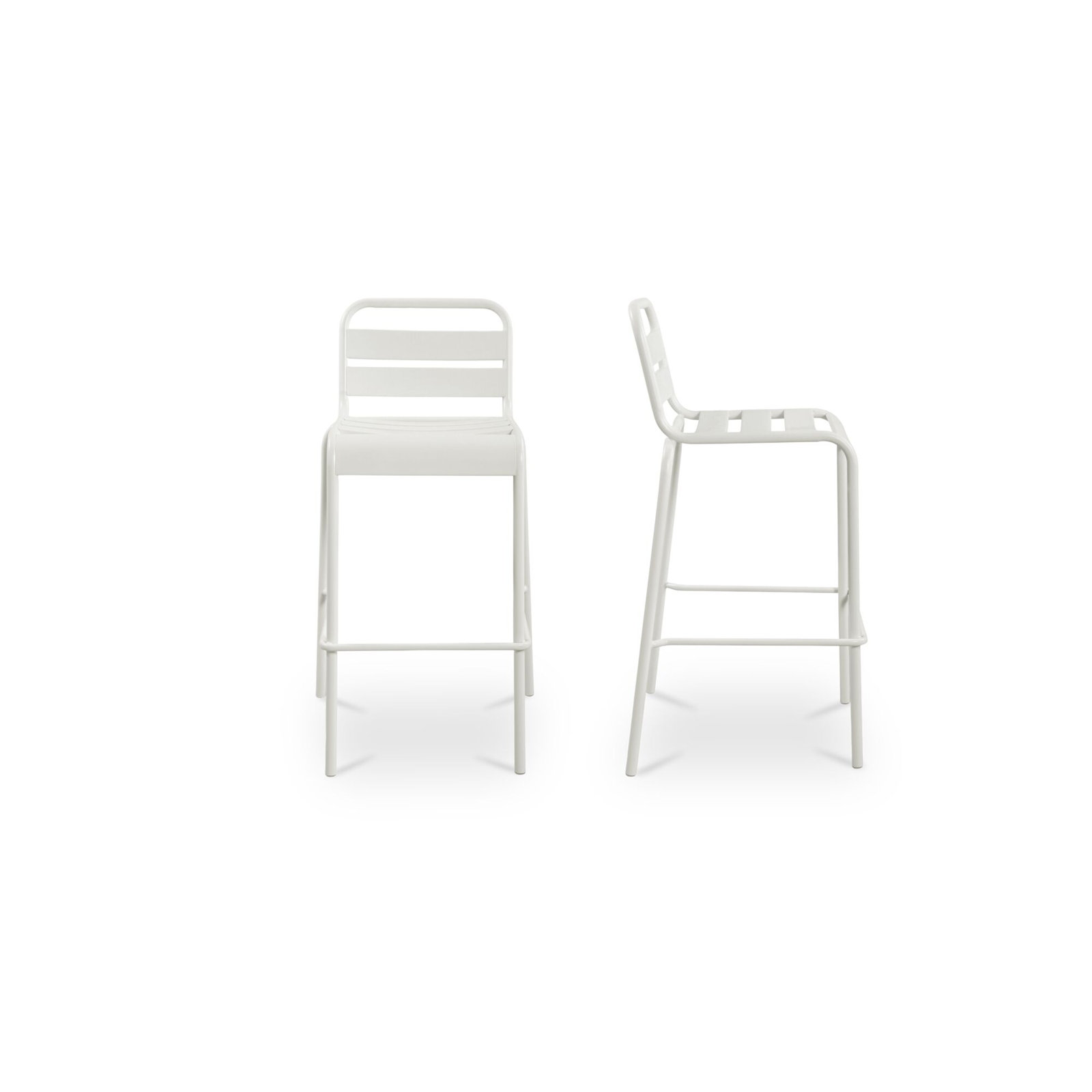 Patio Bar Stool, White