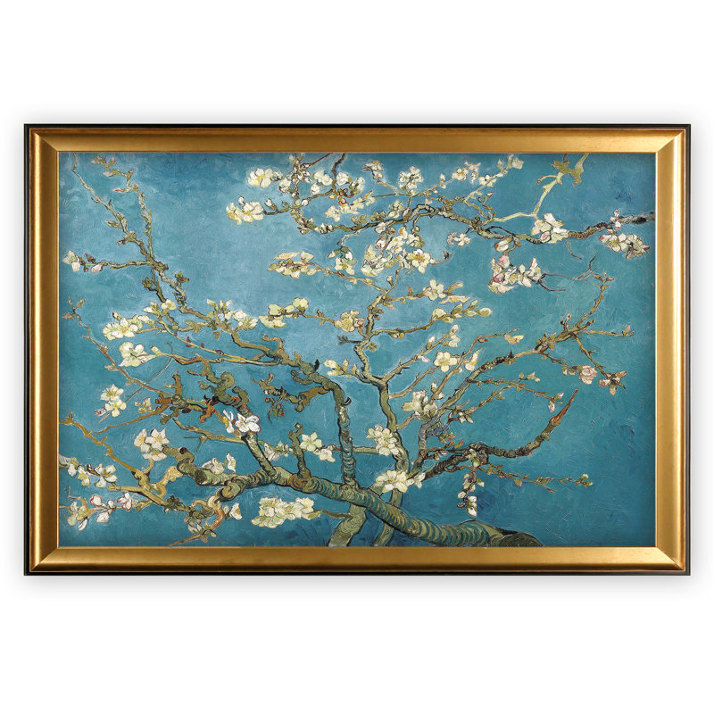 «Almond Blossom» par Vincent Van Gogh, reproduction d'art sur toile, Doré, H 29 po x l 41 po