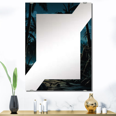 Cornie - grand miroir mural côtier tropical MIR133062