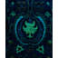 Overdyed Hand-Knotted Wool Modern-Contemporary Navy Area Rug 9' 9" x 10' 3"