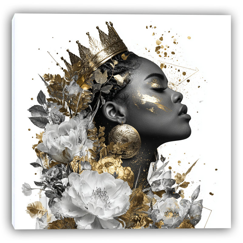 «Golden Majesty», art mural sur toile tendue, H 40 po x l 40 po