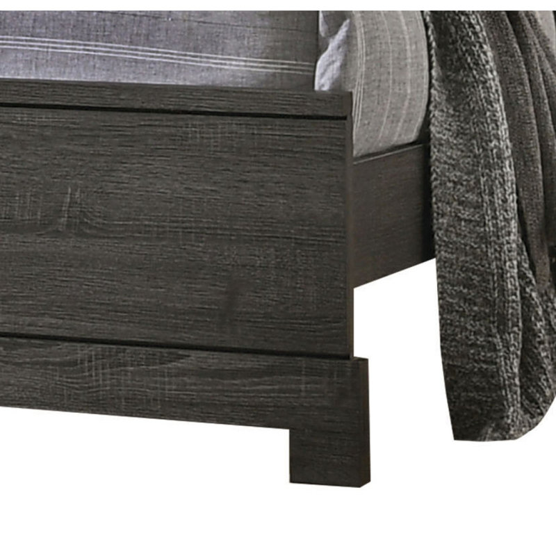 Lantha Gray Oak Finish EK Bed