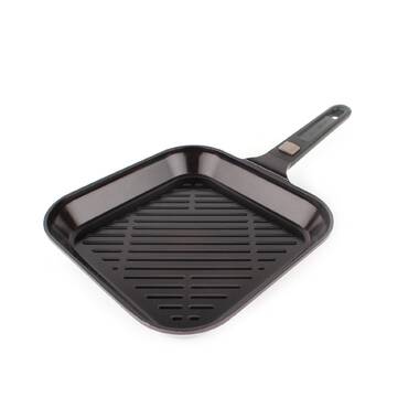 ProChef by Bergner - 11 inch Cast Aluminum Non Stick Griddle Pan, 11 Inches, Black