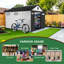 8 pi L 12 pi. D Remise de rangement en plastique avec plancher