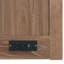Grand lit escamotable en bois de pin avec charge USB intégrée et panneau géométrique - Brun-295907363