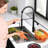 Commercial Pull Down Kitchen Sink Faucet With Sprayer Modern Kitchen Faucet Single Handle Brass Taps-113306615