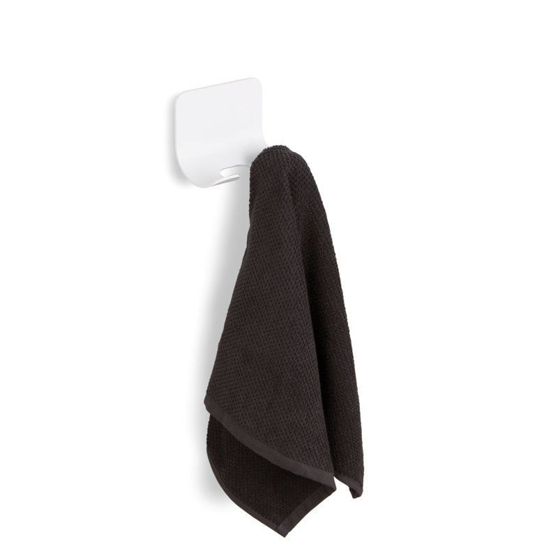 Curva Single Robe Hook, White