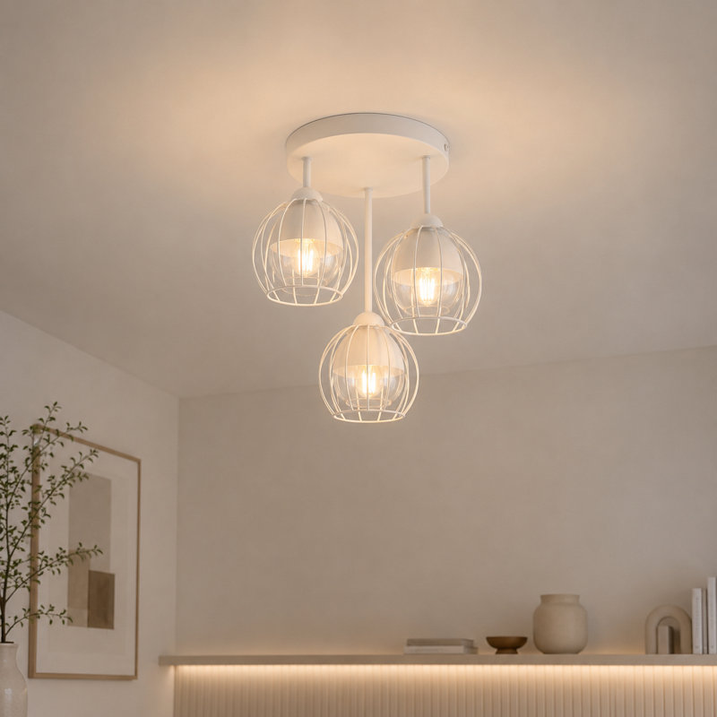 Glass Semi Flush Mount