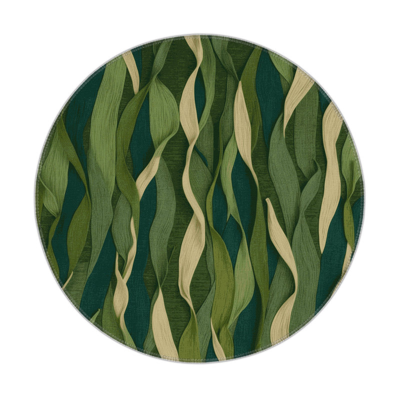 Nature Green Indoor and Outdoor Area Rug, Rectangle 3' x 5'