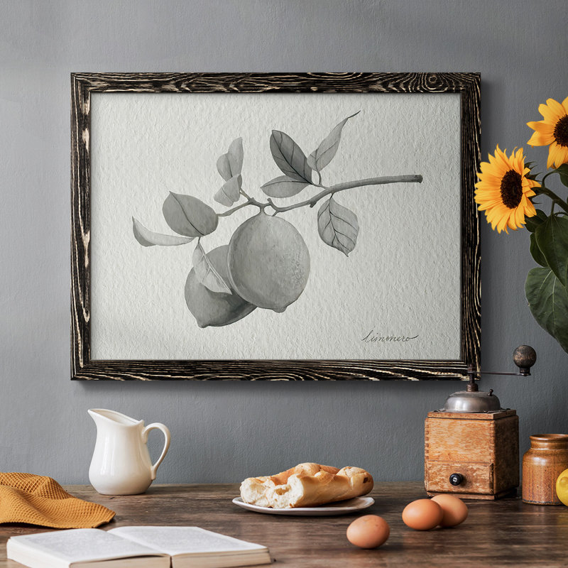 Limonero I, reproduction d'art sur toile, Noir, H 18 po x l 26 po