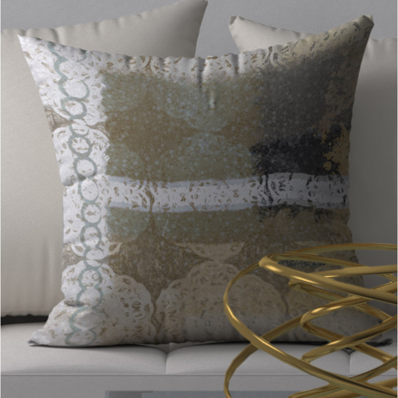 Housse de coussin carrée et insert importants, 18" x 18"