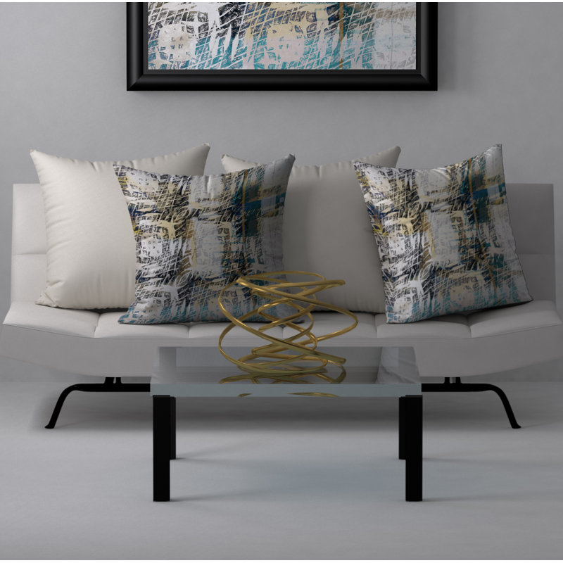 Housse de coussin carrée/insert, 24 po x 24 po