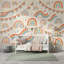 Papier peint arc-en-ciel amovible fond pastel amovible crème-362575041-362575040