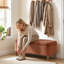 Polyester Upholstered Storage Bench-360598650