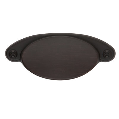 Ovaline 2-1/4 in. Center-to-Center Oil Rubbed Bronze Cup Pull
