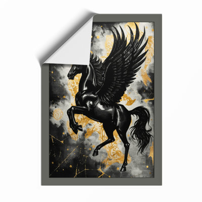 Pegasus Rising Maximalist - Framed Print