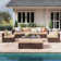 Bateman Wicker 6 - Person Modular Patio Conversation Sets with Cushions