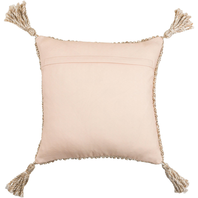 Housse de coussin Alaric, H 20 po x l 20 po, Brun clair