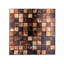 Marquina Metallic Marble Mosaic Wall Tile Sticker Set 15cm x 15cm-61942206