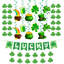 31 pièces de décorations de la Saint-Patrick pré-assemblées, Shamrock Lucky Banner Guirlande Clover Hanging Swirls