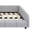 Lit tapissier double Ilyne, lit pour mère et enfant avec bureau de chevet et petit tabouret rond-131025354-168072809