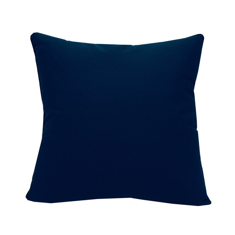 Embroidered Outdoor Throw Pillow