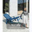 Chaise longue de patio avec dossier inclinable-129427514