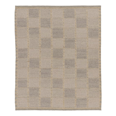 Flatweave Wool Geometric Area Rug