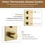 3-Functions 12" Ceiling-Mounted Thermostatic Shower System-119149566