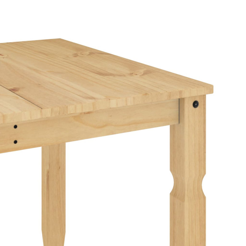Anesia Solid Wood Dining Table, Brown, 90cm W x 180cm L